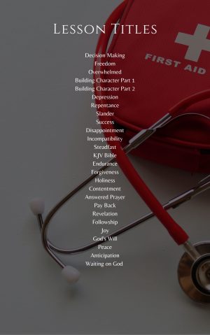 God’s First Aid Kit – Volume 1