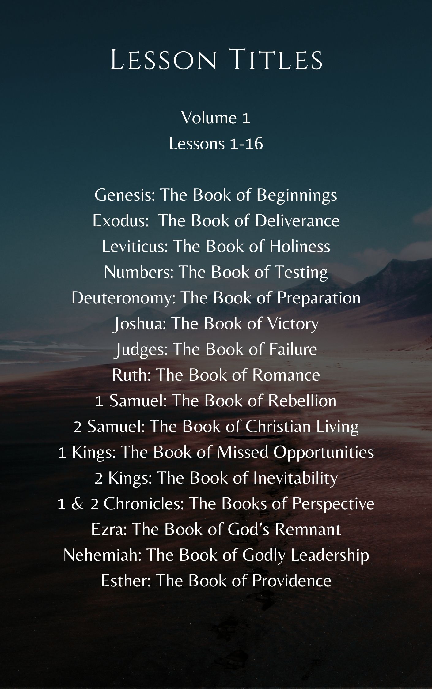 Journey through the Bible – Volume 1