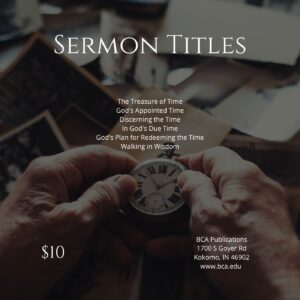 Redeeming the Time